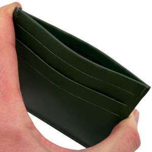 Pasjeshouder Groen Leer (1)