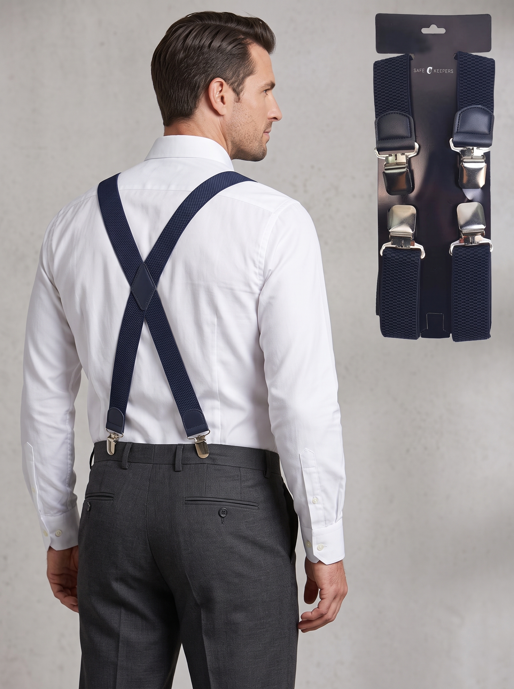 Stijl, Comfort en Maximale Grip: Safekeepers Extra Brede Bretels met 4 Clips