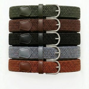 Riem Dames Elastiek 5pak Lady Green Brown Black Grey Cognac