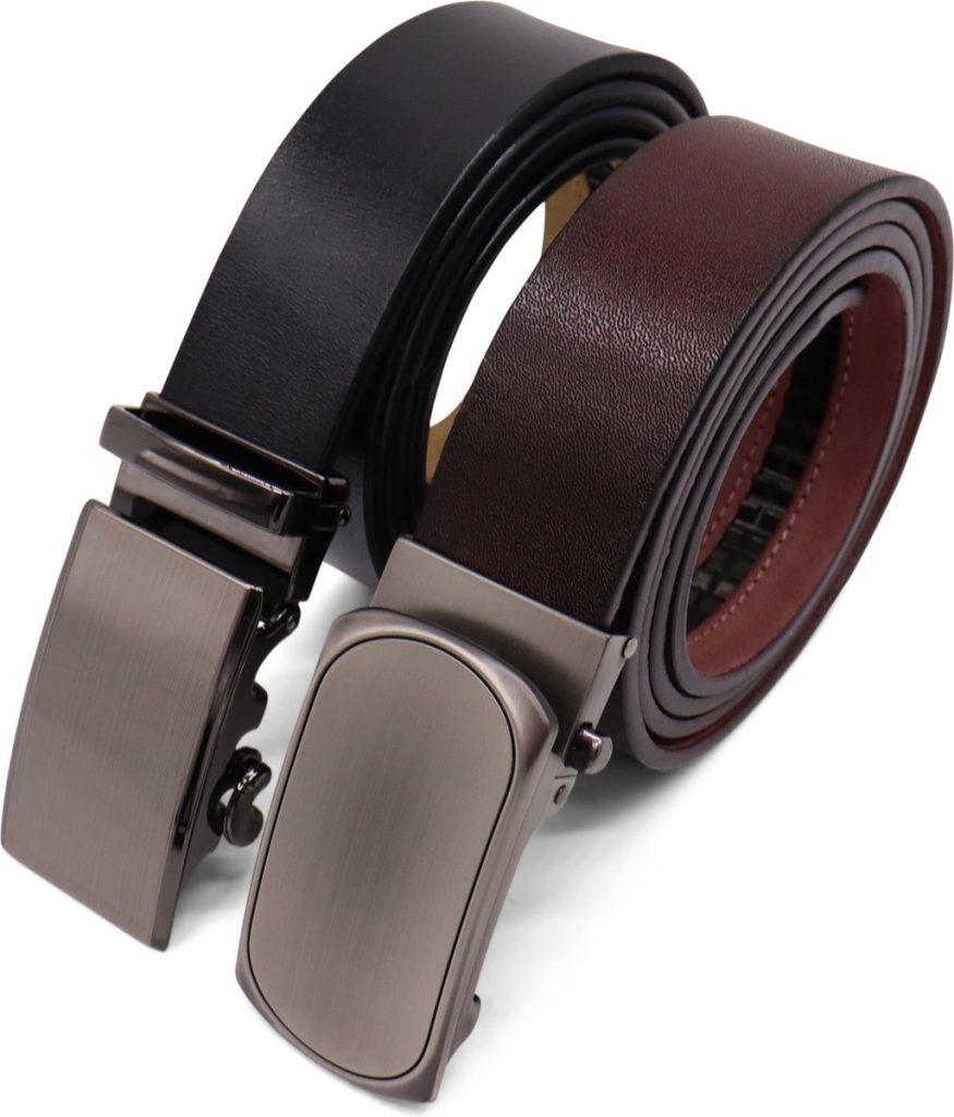 Leren riem – automatisch -2pak – zwart en bruin – heren – dames