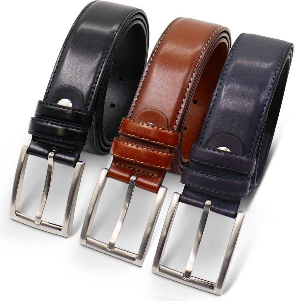 Safekeepers riemen 3 stuks – riem heren – riem heren zwart – riem heren cognac – bruin