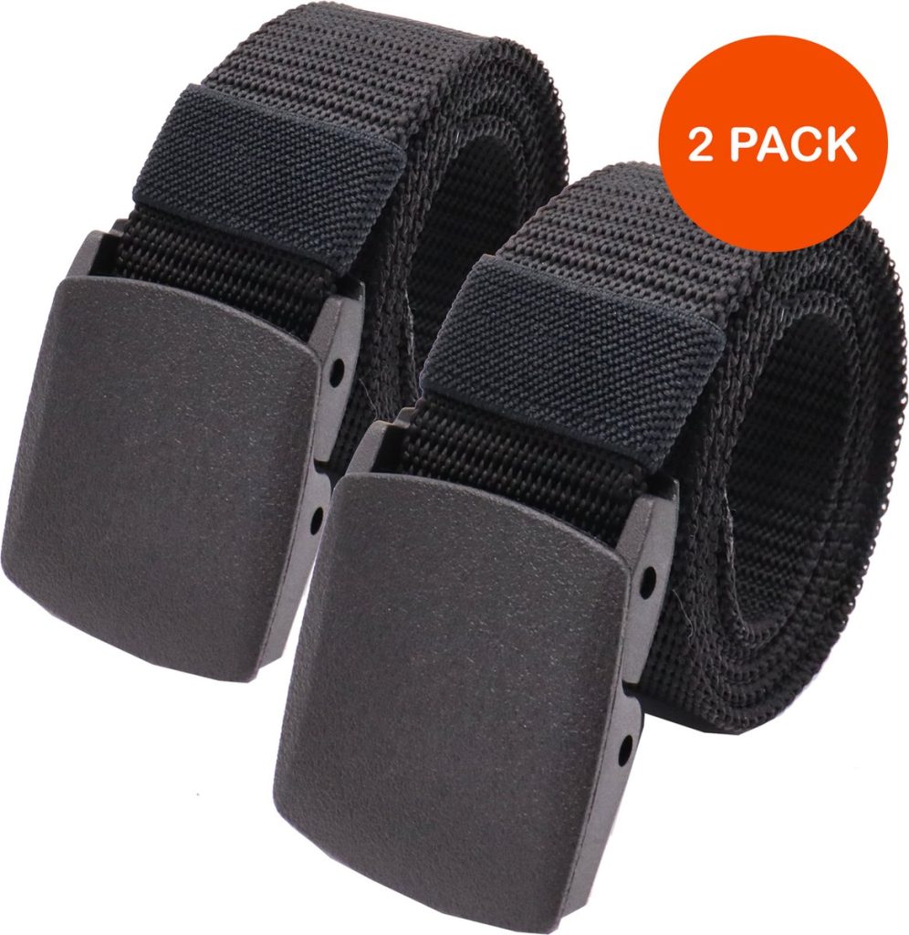 Broekriem – Koppelriem Tactical – Belt Sportief – Militair – Unisex Broekriem Zwart – 130 CM 2 Pak