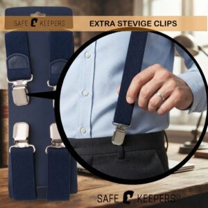 Bretel 4clips Blauw
