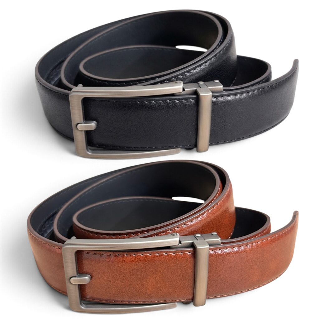Luxe Automatische Riemen Set – 2-Pack – riem heren – PU Vegan- 3.5 cm breed